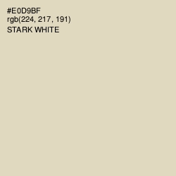 #E0D9BF - Stark White Color Image